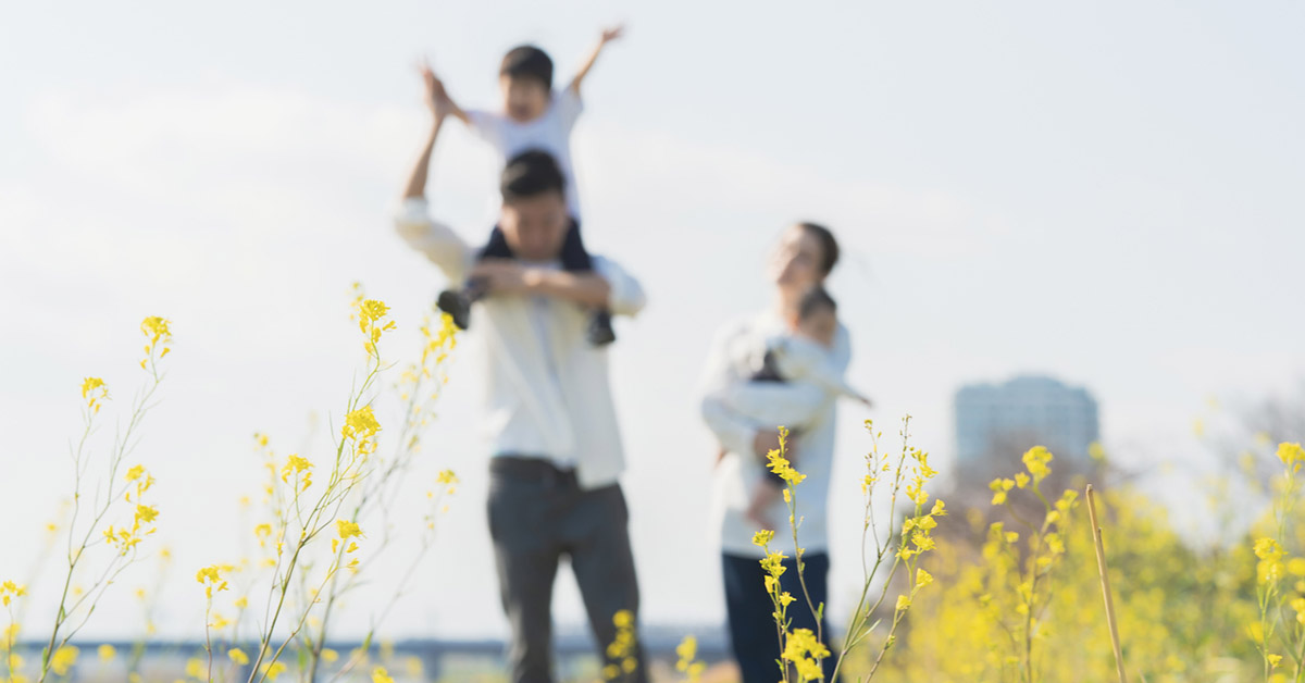 未来の家族の様子を表現した画像