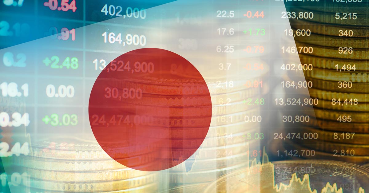 Graphic illustrating the economic trends in the Japanese market