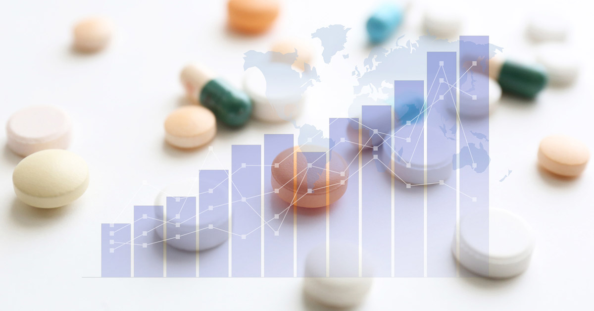 製薬業界でMSL求人が増加している動向を示す上昇グラフのイメージ